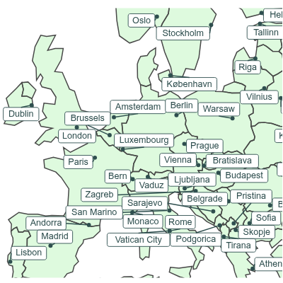 GeoDataFrame with texts and labels