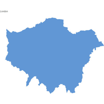 Example of geocoding of cities: London