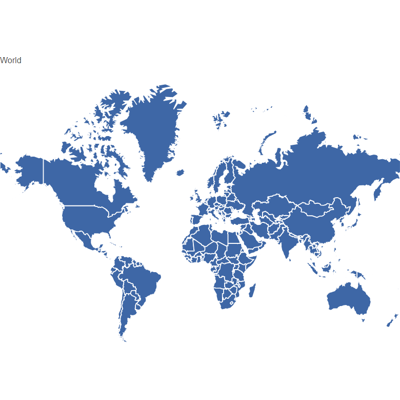 Example of geocoding with all countries