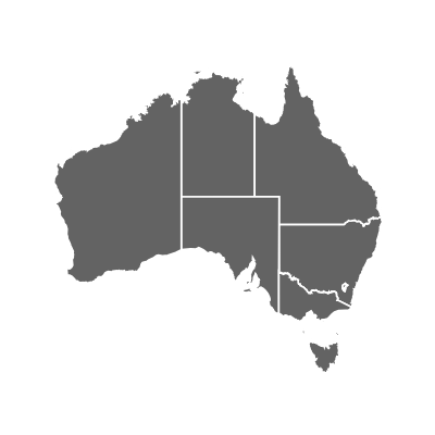 Example of geocoding of states: Australia