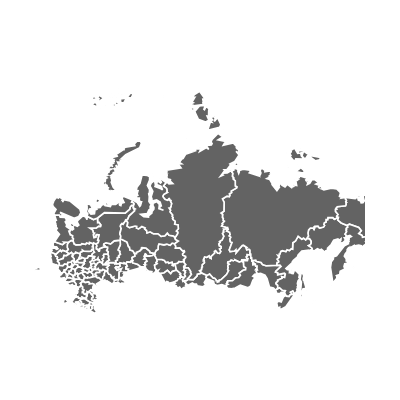 Example of geocoding of states: Russia