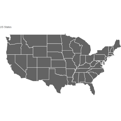 Example of geocoding of states: United States